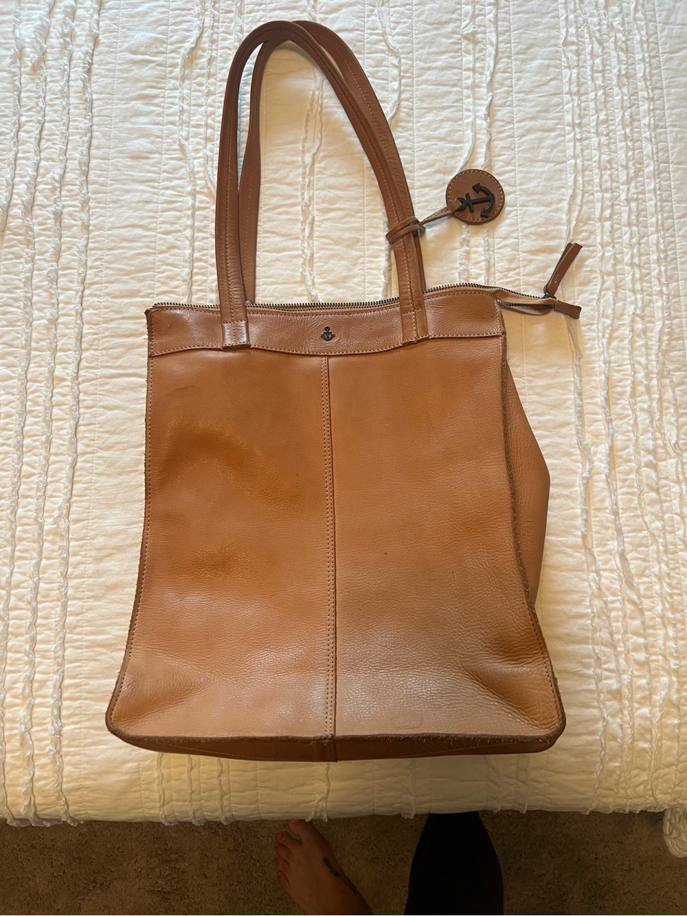 Harbour 2Nd Leather Tote Backpack in Tan